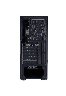 Корпус 1stPlayer D4-BK-4F1 Black без БЖ