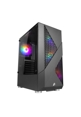 Корпус 1stPlayer F3-A-BK-4F1 Black без БЖ