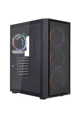 Корпус 1stPlayer Go6-BK-4FS7 Black без БЖ