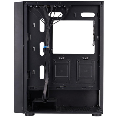 Корпус 1stPlayer Go6-BK-4FS7 Black без БЖ