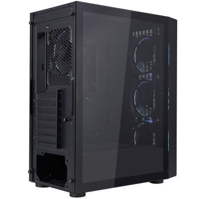 Корпус 1stPlayer Go6-BK-4FS7 Black без БЖ