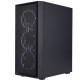 Корпус 1stPlayer Go6-BK-4FS7 Black без БЖ