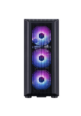 Корпус 1stPlayer H6-BK-4F7 Black без БЖ