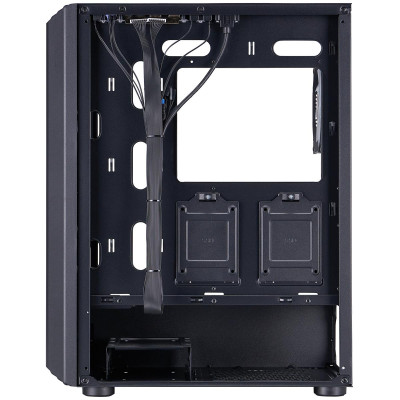 Корпус 1stPlayer H6-BK-4F7 Black без БЖ