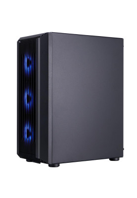 Корпус 1stPlayer H6-BK-4F7 Black без БЖ