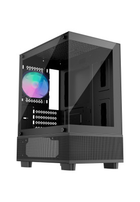 Корпус 1stPlayer Mi2-A-BK-2F7R-1F7 Black без БЖ
