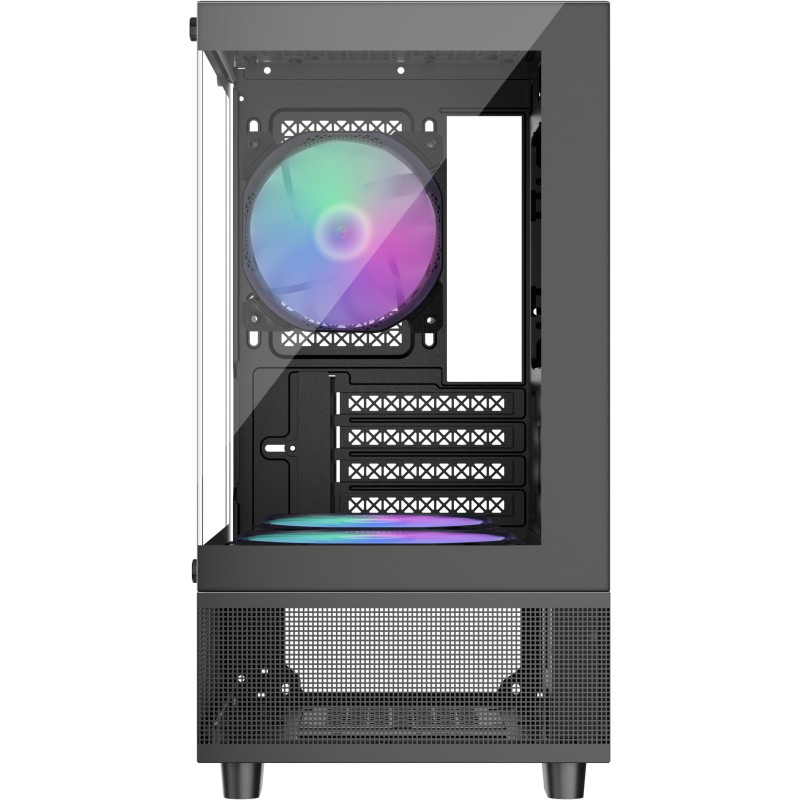 Корпус 1stPlayer Mi2-A-BK-2F7R-1F7 Black без БЖ