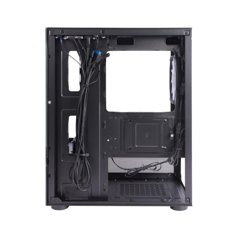 Корпус 1stPlayer Mi2-A-BK-2F7R-1F7 Black без БЖ