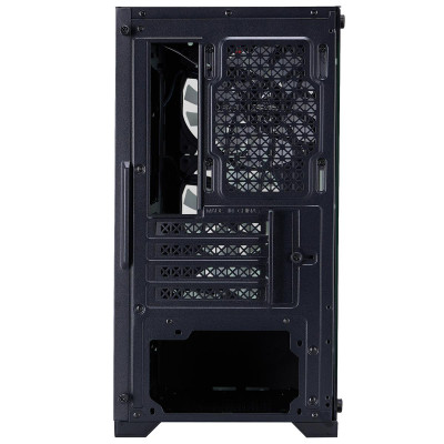 Корпус 1stPlayer X2-M-BK-4F7 Black без БЖ