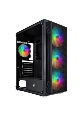 Корпус 1stPlayer X5-BK-4F1 Black без БЖ