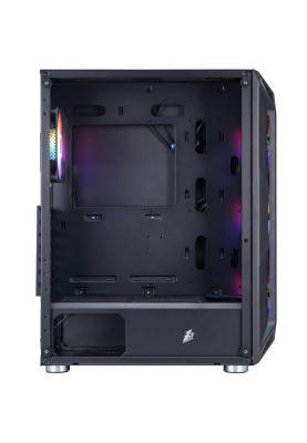 Корпус 1stPlayer X6-BK-4F1 Black без БЖ