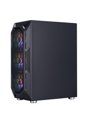 Корпус 1stPlayer X6-BK-4F1 Black без БЖ