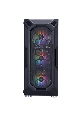 Корпус 1stPlayer X6-BK-4F1 Black без БЖ