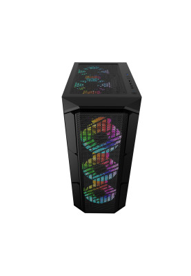 Корпус 1stPlayer XF-BK-4F7 Black без БЖ