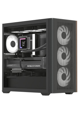 Корпус AeroCool D301A-G-BK-v2 (ACCS-DS03043.11) Black без БЖ
