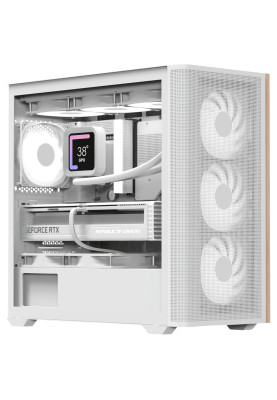Корпус AeroCool D301A-G-WT-v2 (ACCS-DS03043.21) White без БЖ