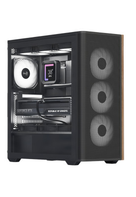 Корпус AeroCool D501A-G-BK-v2 (ACCM-DS01043.11) Black без БЖ