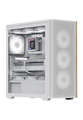 Корпус AeroCool D501A-G-WT-v2 (ACCM-DS01043.21) White без БЖ