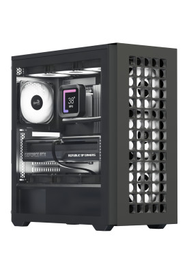 Корпус AeroCool D502A-G-BK-v1 (ACCM-DS02043.11) Black без БЖ