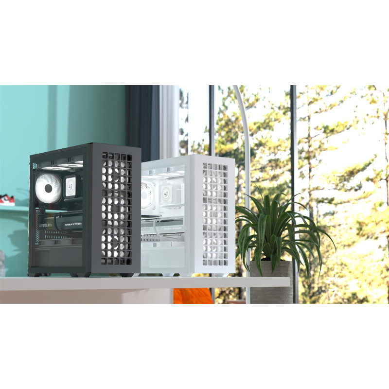 Корпус AeroCool D502A-G-WT-v1 (ACCM-DS02043.21) White без БЖ
