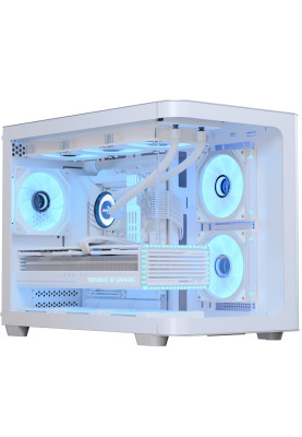 Корпус AeroCool P300C-G-WT-v1 (ACCS-PN02033.21) White без БЖ