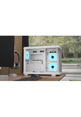 Корпус AeroCool P300C-G-WT-v1 (ACCS-PN02033.21) White без БЖ