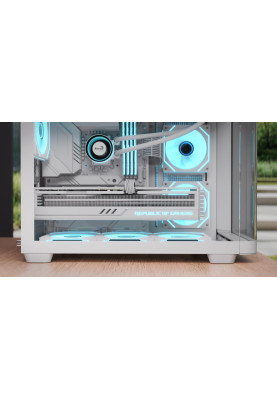Корпус AeroCool P300C-G-WT-v1 (ACCS-PN02033.21) White без БЖ
