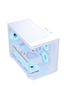 Корпус AeroCool P300C-G-WT-v1 (ACCS-PN02033.21) White без БЖ