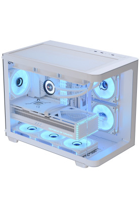 Корпус AeroCool P300C-G-WT-v1 (ACCS-PN02033.21) White без БЖ