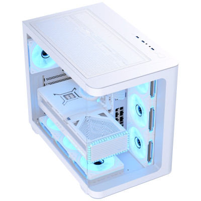 Корпус AeroCool P500C-G-WT-v1 (ACCM-PN01043.21) White без БЖ