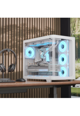 Корпус AeroCool P500C-G-WT-v1 (ACCM-PN01043.21) White без БЖ