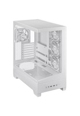 Корпус Asus A31 Plus White Tempered Glass без БЖ (90DC00R3-B19000)