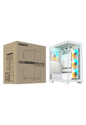Корпус Gigabyte Aorus C500 Panoramic Stealth Tempered Glass Ice без БЖ (GB-C500PI ST)