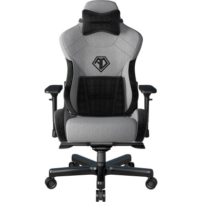 Крісло для геймерів Anda Seat T-Pro 2 Size XL Linen Grey/Black (AD12XLLA-01-GB-F)