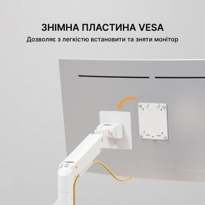 Кронштейн OfficePro MA801W 17-49` White (VESA100х100)
