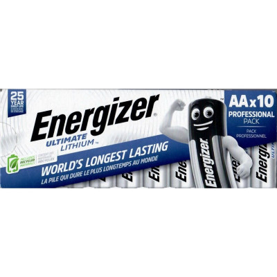 Батарейка Energizer Ultimate Lithium L91 AA 10шт