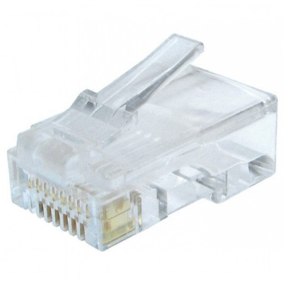 Конектор RJ 45 Cablexpert (LC-8P8C-002/100) 8P8C, із позолоченими контактами (100 шт/уп) Конектор RJ 45 Cablexpert (LC-8P8C-002/100) 8P8C, із позолоченими контактами (100 шт/уп)