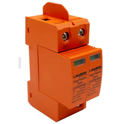 Обмежувач перенапруги Leader DC2P 1000В 40кА (LD-SPD2P-40KA-1000V) Обмежувач перенапруги Leader DC2P 1000В 40кА (LD-SPD2P-40KA-1000V)