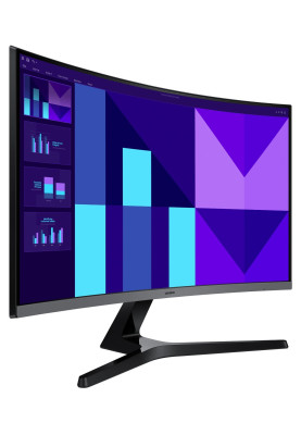 Монiтор Samsung 27" Essential S3 S27D390G (LS27D390GAIXCI) VA Black Curved 100Hz
