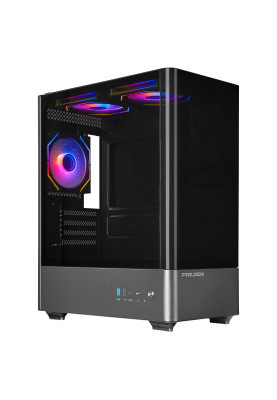 Корпус Prologix Lumi GM-01AB Glass Black