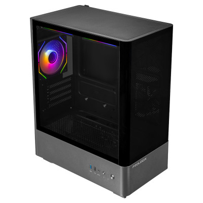 Корпус Prologix Lumi GM-01AB Glass Black