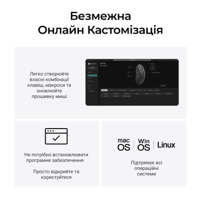 Миша бездротова Keychron M3 WL Black (M3-A23) Миша бездротова Keychron M3 WL Black (M3-A23)