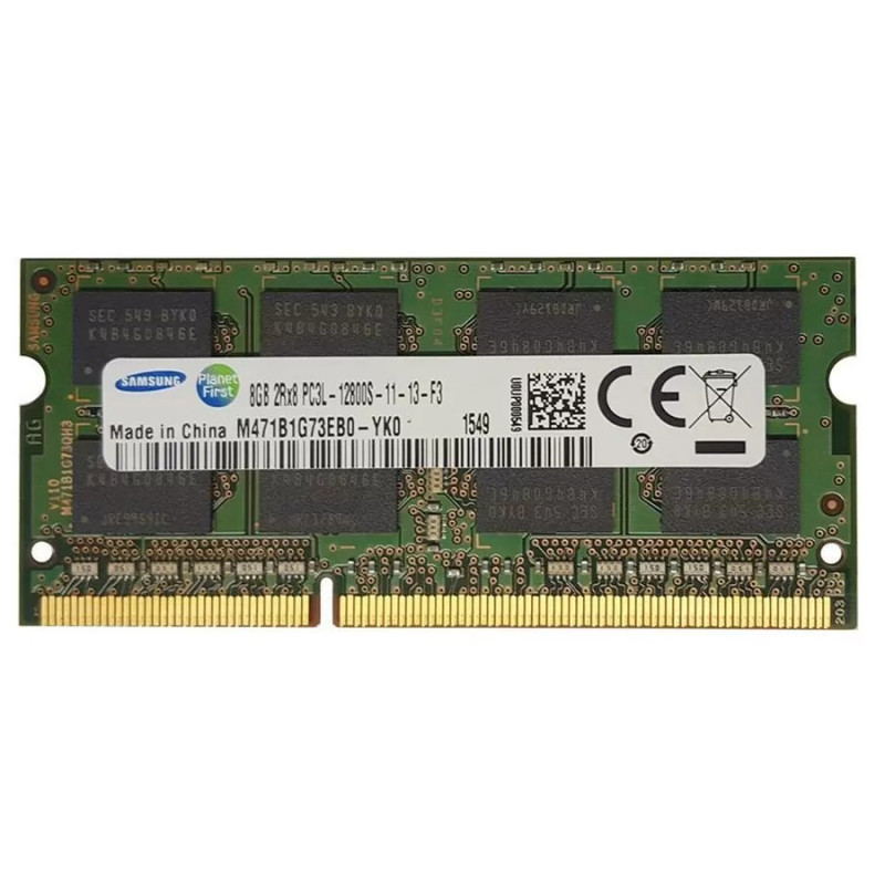 Модуль пам`яті SO-DIMM 8GB/1600 1,35V DDR3L Samsung (M471B1G73EB0-YK0) Refurbished Модуль пам`яті SO-DIMM 8GB/1600 1,35V DDR3L Samsung (M471B1G73EB0-YK0) Refurbished