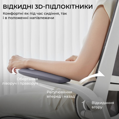 Крісло офісне Sihoo M59AS Mesh Gray (M59AS-M301)