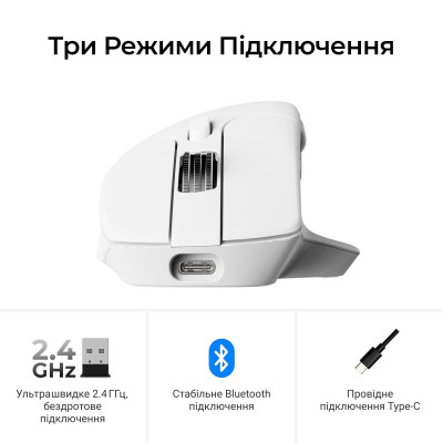 Миша бездротова Keychron M6S WL White (M6S-B72) Миша бездротова Keychron M6S WL White (M6S-B72)