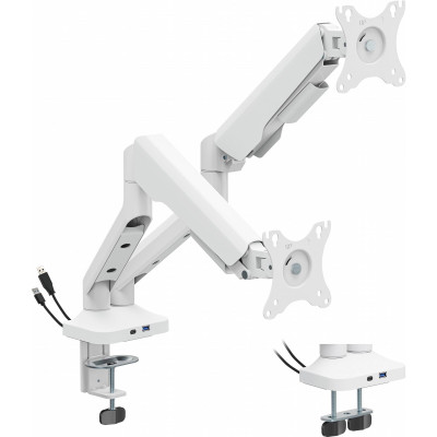 Кріплення настільне для двох моніторів OfficePro 17-35" White (MA452W)