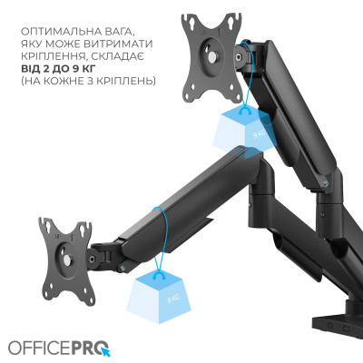 Кронштейн OfficePro MA512B 17-32" Black (VESA100х100) Кронштейн OfficePro MA512B 17-32" Black (VESA100х100)