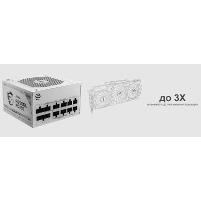 Блок живлення MSI MAG A850GL PCIE5 White 850W