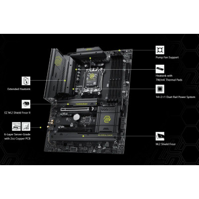Материнська плата MSI MAG B850 Tomahawk WiFi Socket AM5 Материнська плата MSI MAG B850 Tomahawk WiFi Socket AM5
