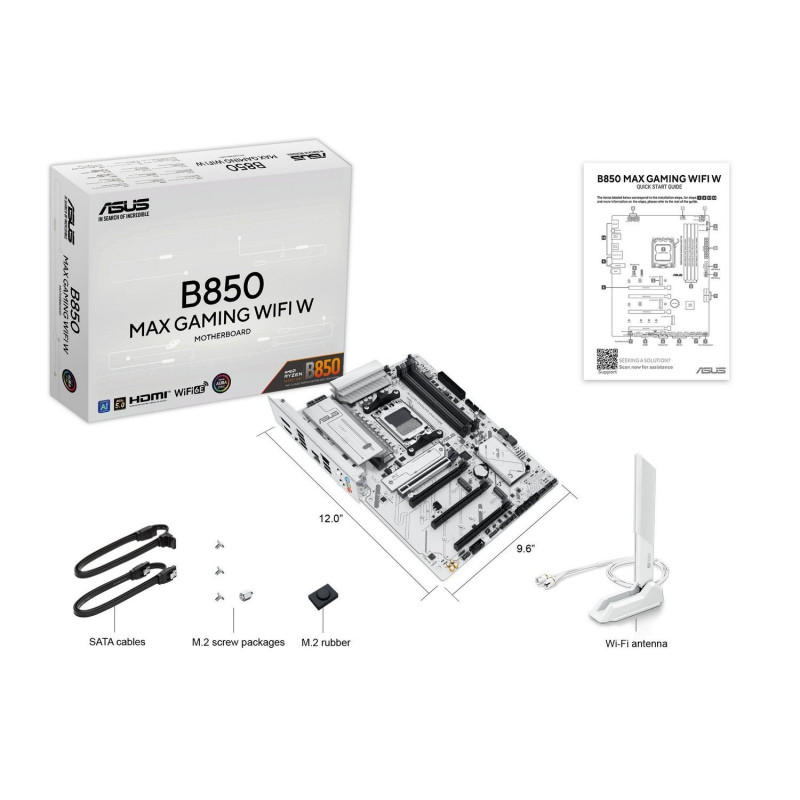Материнська плата Asus B850 MAX Gaming WiFi W Socket AM5